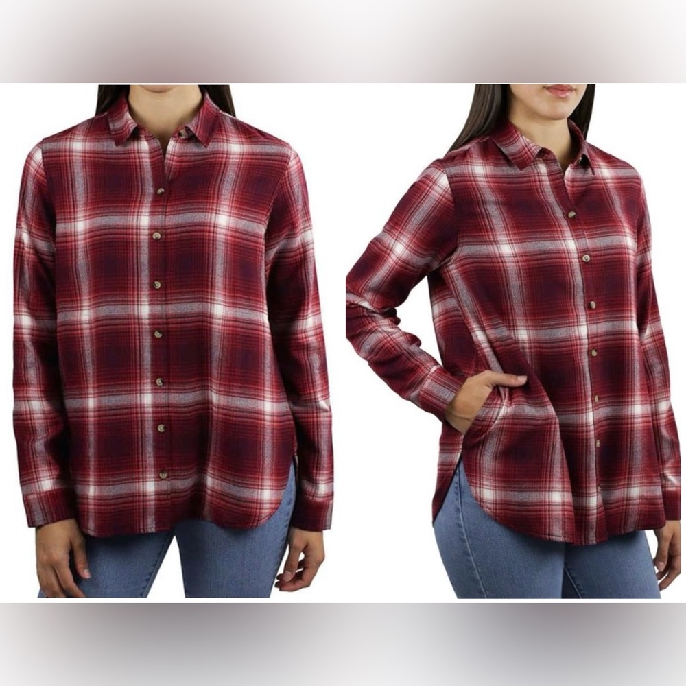 Jachs Girlfriend Women's Super Soft Feel Flannel Shirt (with Pockets!)